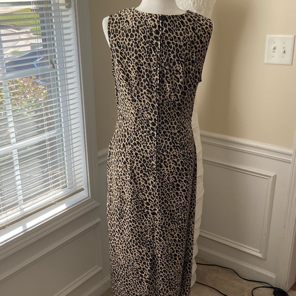 Sag Harbor Leopard Print Wrap Sleeveless Dress - Picture 10 of 14